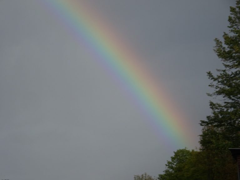 Achel weert regenboog