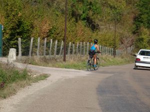 Chablis naar Accolay fietser 2e keer