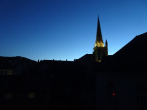 uitzicht vanuit mijn kamer in bisschoppelijk paleis